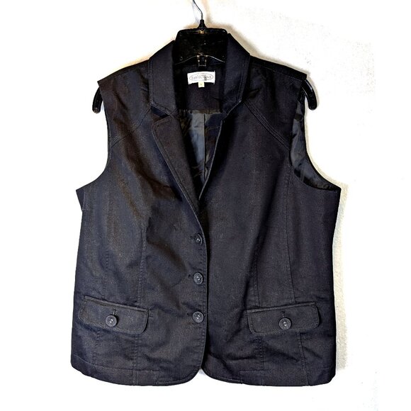 Northern Reflections Tailored black vest Size Large - Picture 1 of 4